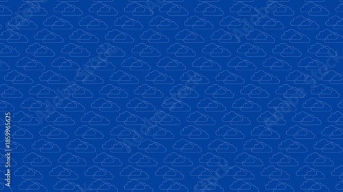 Cloud Patterned Blue Canvas background