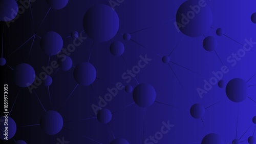 Molecular Universe blue background