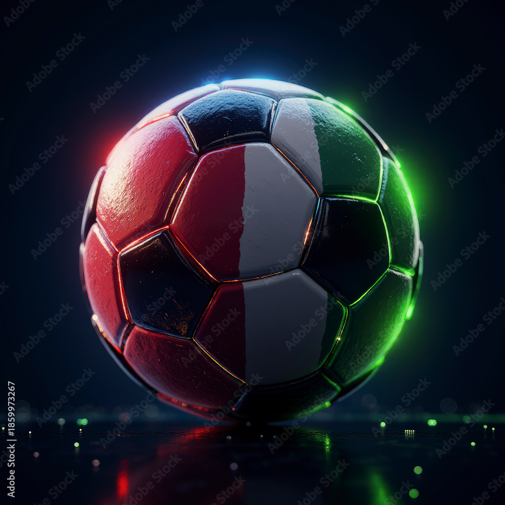 Fototapeta premium bailes, balompié, balón, deporte, aislada, blanco, negro, juego, cuero, esfera, objeto, aparatos, ocio, ilustración, diversión, circunferencia, certamen, gol, montar, 3d, equipo, mundial, mundial 2026