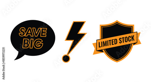 Save Big Limited Stock icons