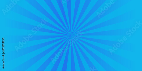 Abstract blue retro blue sunburst pattern design. Modern stipes line ray grunge design beam pattern texture. Funky ray elements themes Swirling pattern.	