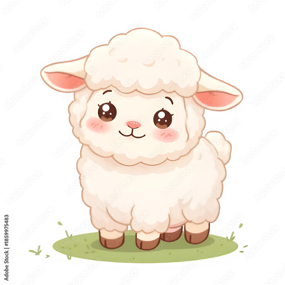Fototapeta premium vector illustration of cartoon sheep