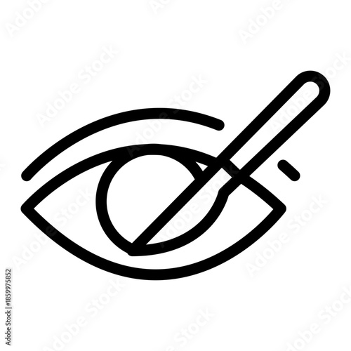 Eye Surgery Line Icon of Surgical Procedures (Specific) Icon Set
