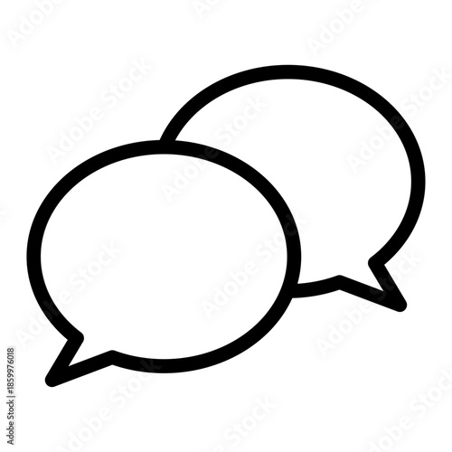 Language Therapy Line Icon of Speech Therapy Icon Set