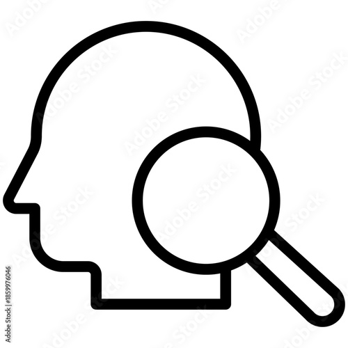 Speech Evaluation Line Icon of Speech Therapy Icon Set