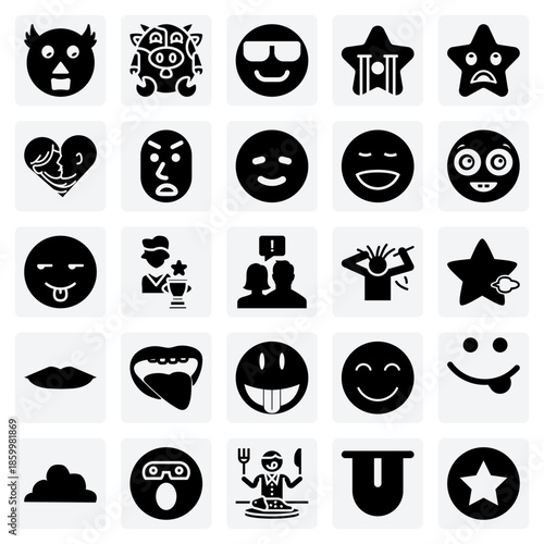 Dynamic Reaction Faces And Moods – Cool Sunglasses, Tongue Out, And Relaxed Expressions For Social Media Marketing Materials.