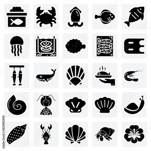 Fresh Seafood Delicacies – From Grilled Fish And Oysters To Caviar And Crab For Gourmet Food And Menu Graphics