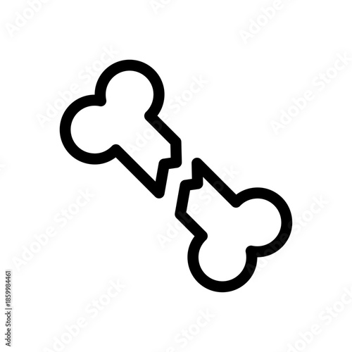 Bone Fracture Line Icon of Radiology Icon Set