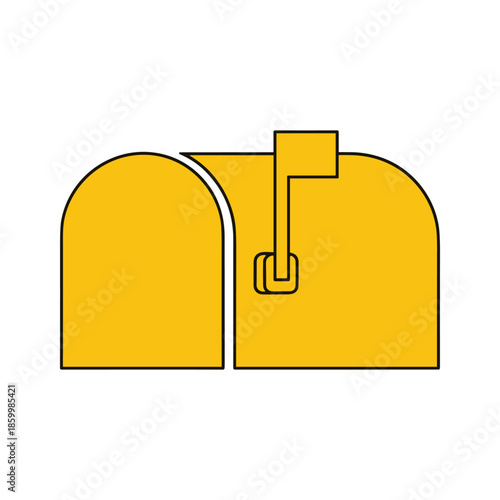 Yellow Zipper Pouch Illustration