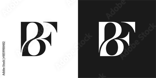 Obraz na płótnie BF Initial Logo Vector Design
