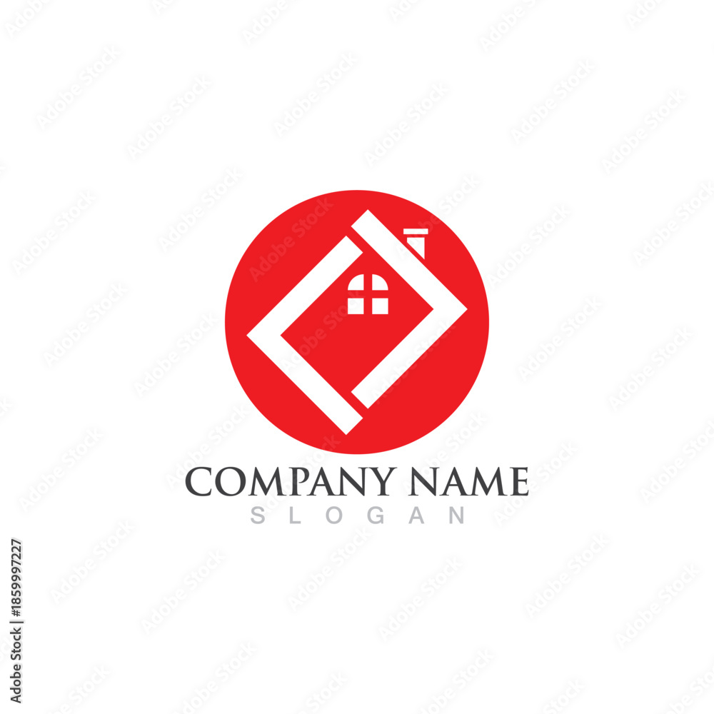 Fototapeta premium Home and building logo and symbol vector image
