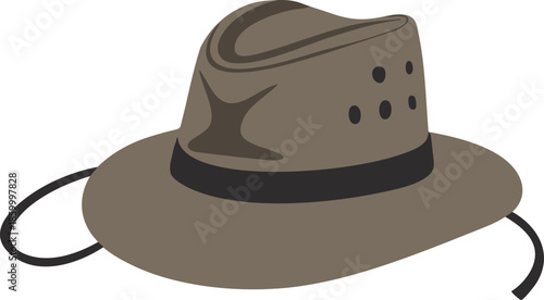 Wide brim field hat