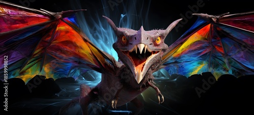 realistic photo of Pterodactyl ,generative AI