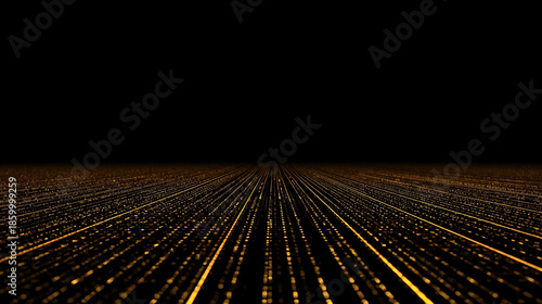 Infinity Golden Dot Perspective Floor