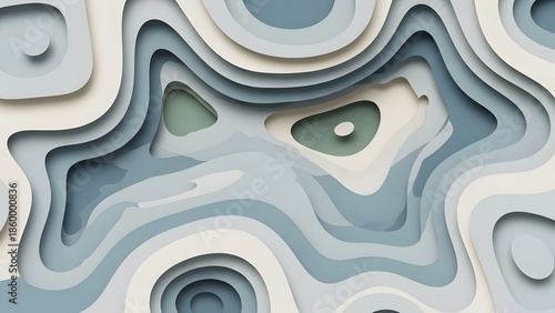 Paper Cut Abstract Layers Professional Graphic Design