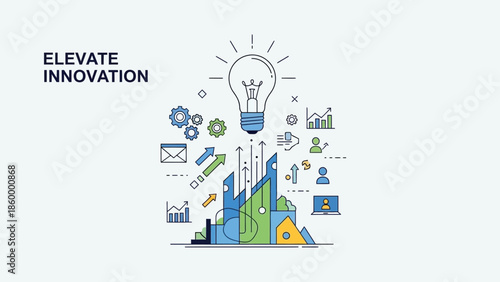 vector illustration of a creative idea