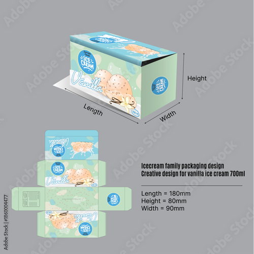 Vanilla Ice Cream Packaging