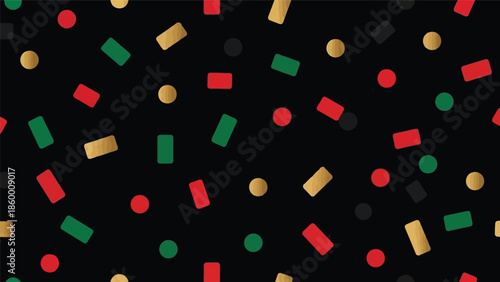 Festive Confetti Pattern Vector for Holiday Designs