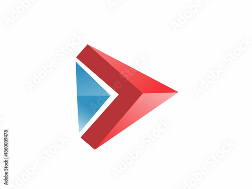 Modern play button icon for media and technology business. Free Download Modern play button icon for media and technology business. - GFXLoad
