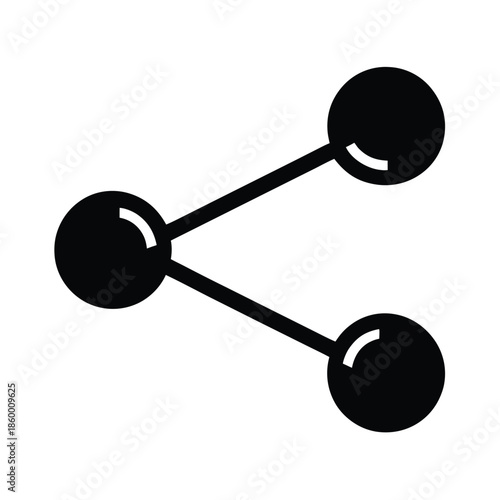 Share Network Outline Icon Vector Illustration