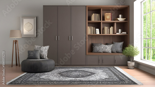 A Spiritual Moment Reflects Inner Peace During Home Prayer