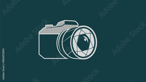 Camera illustration - Capturing moments with precision and artistic flair, a visual representation.