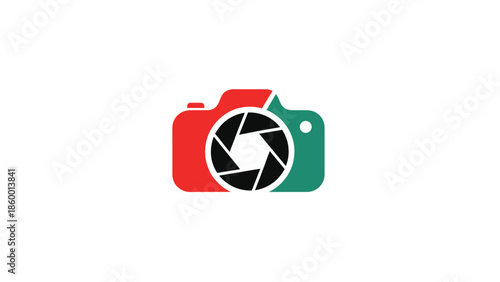 Colorful camera logo design with a focus on photography and visual creativity.