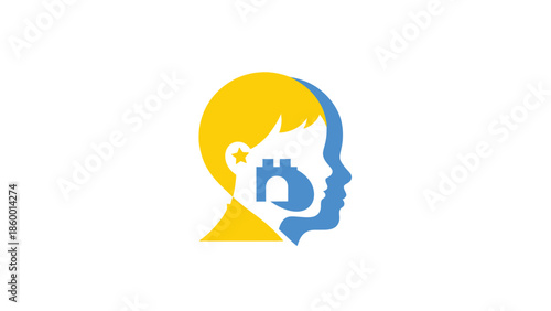 Bitcoin Child - A Conceptual Representation of Cryptocurrency and Youth.