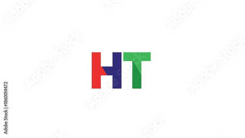 Colorful HT Logo Design - A Vibrant and Eye-Catching Visual Representation.