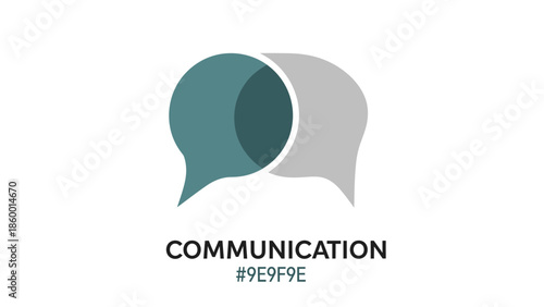 Communication concept with overlapping speech bubbles representing dialogue and discussion.