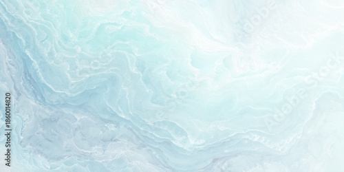 A swirling abstract background of pale blue and white resembling marble or flowing water textures