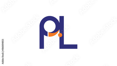 Creative logo design featuring the letters P and L in a modern style.