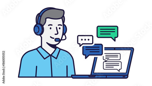 Professional online support agent providing seamless customer assistance