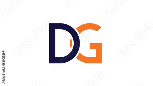 DG logo design with a modern and professional appearance for branding.