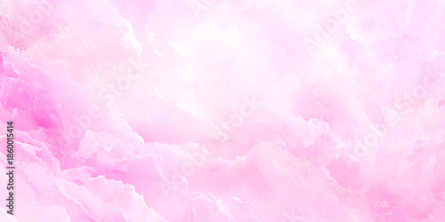 A soft abstract background of swirling pink and white hues creates a dreamy and delicate visual texture
