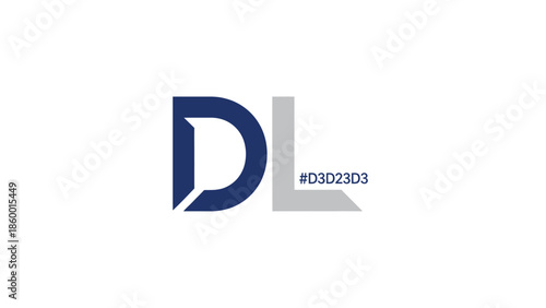 DL logo design with a modern and professional appearance for branding purposes.