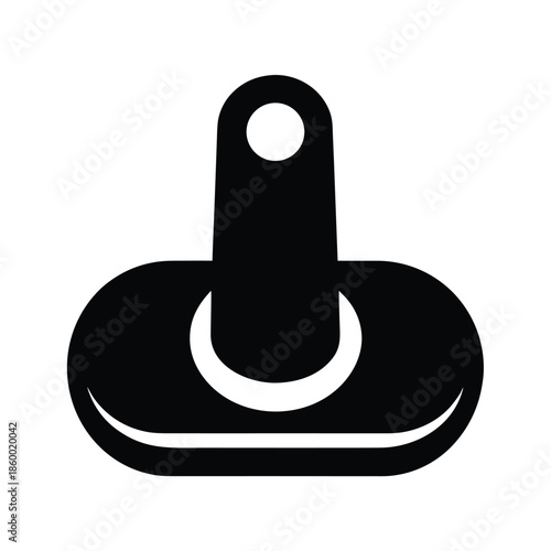 Toggle Switch Silhouette Icon Vector Illustration