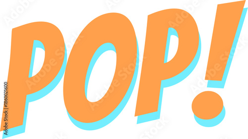 orange pop expression graphic