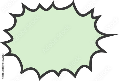 Comic Book Style Speech Bubble