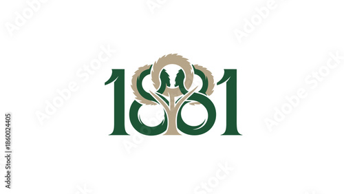 Elegant logo design featuring the number 1881 with a tree symbol, representing growth and heritage.