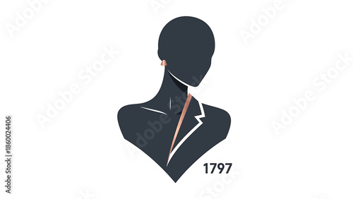 Elegant silhouette of a woman wearing a necklace, showcasing jewelry design and fashion.