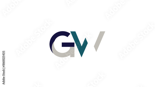 GW initials logo design with elegant color scheme on white background.