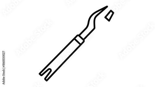 Dental instrument for oral surgery procedures.