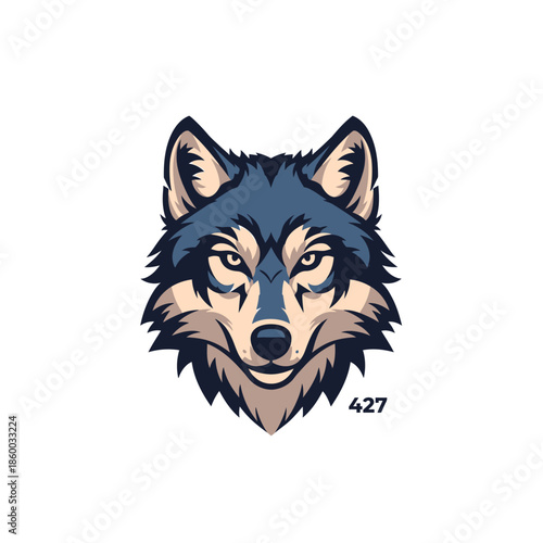 Intense gaze of a majestic wolf, a symbol of wild strength and focus.