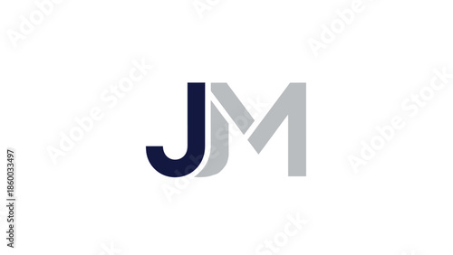 JM initials logo design, modern and minimalist, simple and elegant, perfect branding.