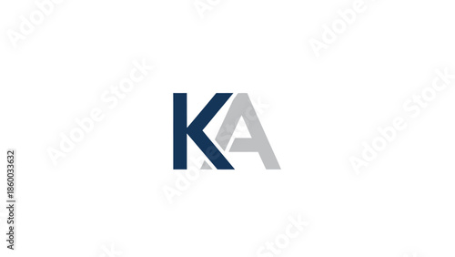 KA Logo Design - A Modern and Minimalist Brand Identity.