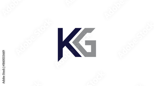 KG logo design, modern and minimalist, perfect for branding and identity.