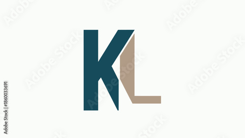 KL Logo Design - A Modern and Minimalist Brand Identity.