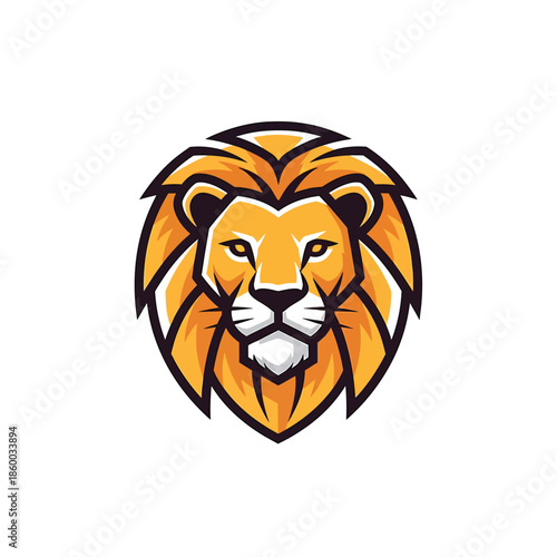 Majestic lion head illustration showcasing strength and regal appearance in vibrant colors.