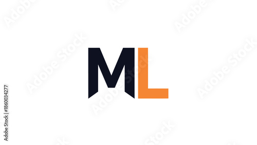 ML Logo Design - Modern and Minimalist Branding Concept for Business.